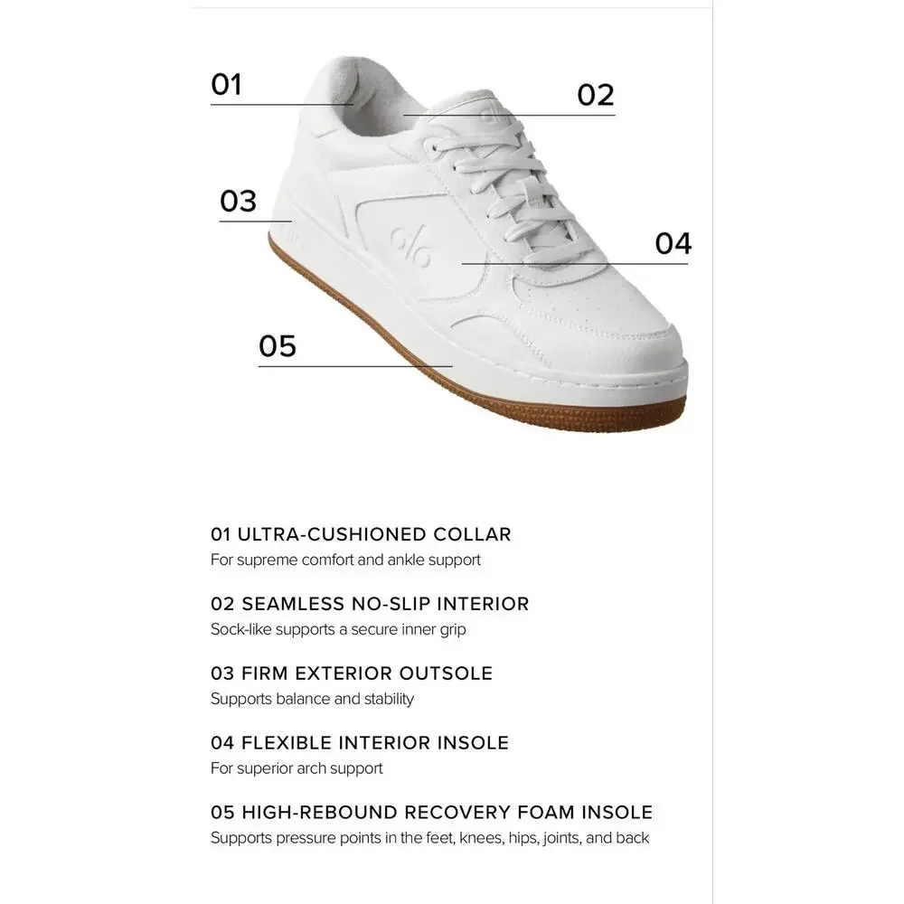 ALO Recovery Mode Sneaker. Men's US Size 11.5 color Natural White. NWT's